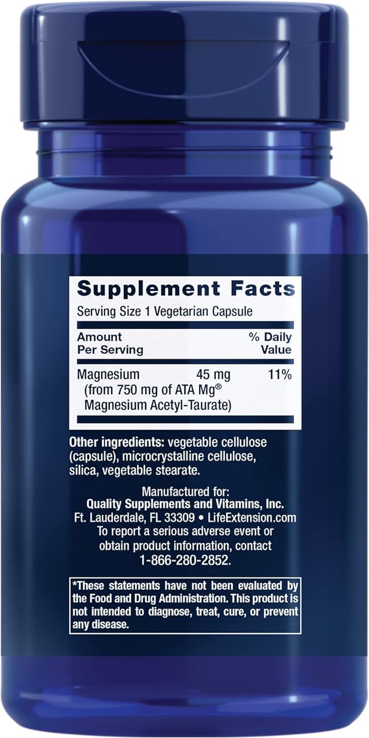 image:imageLife Extension CalmMag Magnesium Acetyl taurinate Daily Stress Management Formula Supports Calmness and Relaxation GlutenFree NonGMO Vegetarian 30 Capsules30 Count Pack of 2