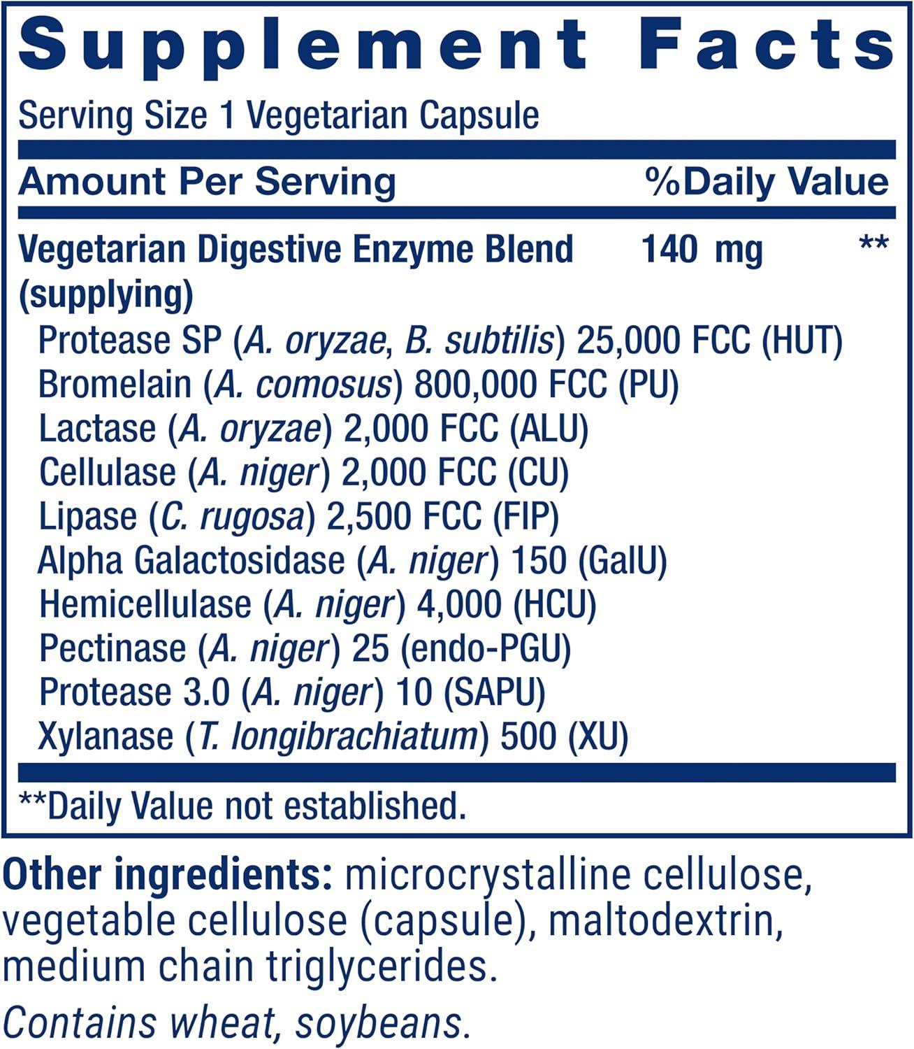 image:imageLife Extension Enhanced Super Digestive Enzymes Supports Digestion Comfort digesting PlantBased Foods NonGMO Vegetarian 60 Capsules