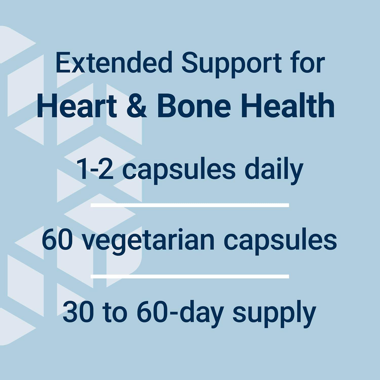 image:imageLife Extension ExtendRelease Magnesium prolonged Heart amp Bone Health Support Cardiovascular amp Blood Pressure Health Support bioavailable Formula GlutenFree NonGMO Vegetarian 60 CapsulesUnflavored Magnesium Only