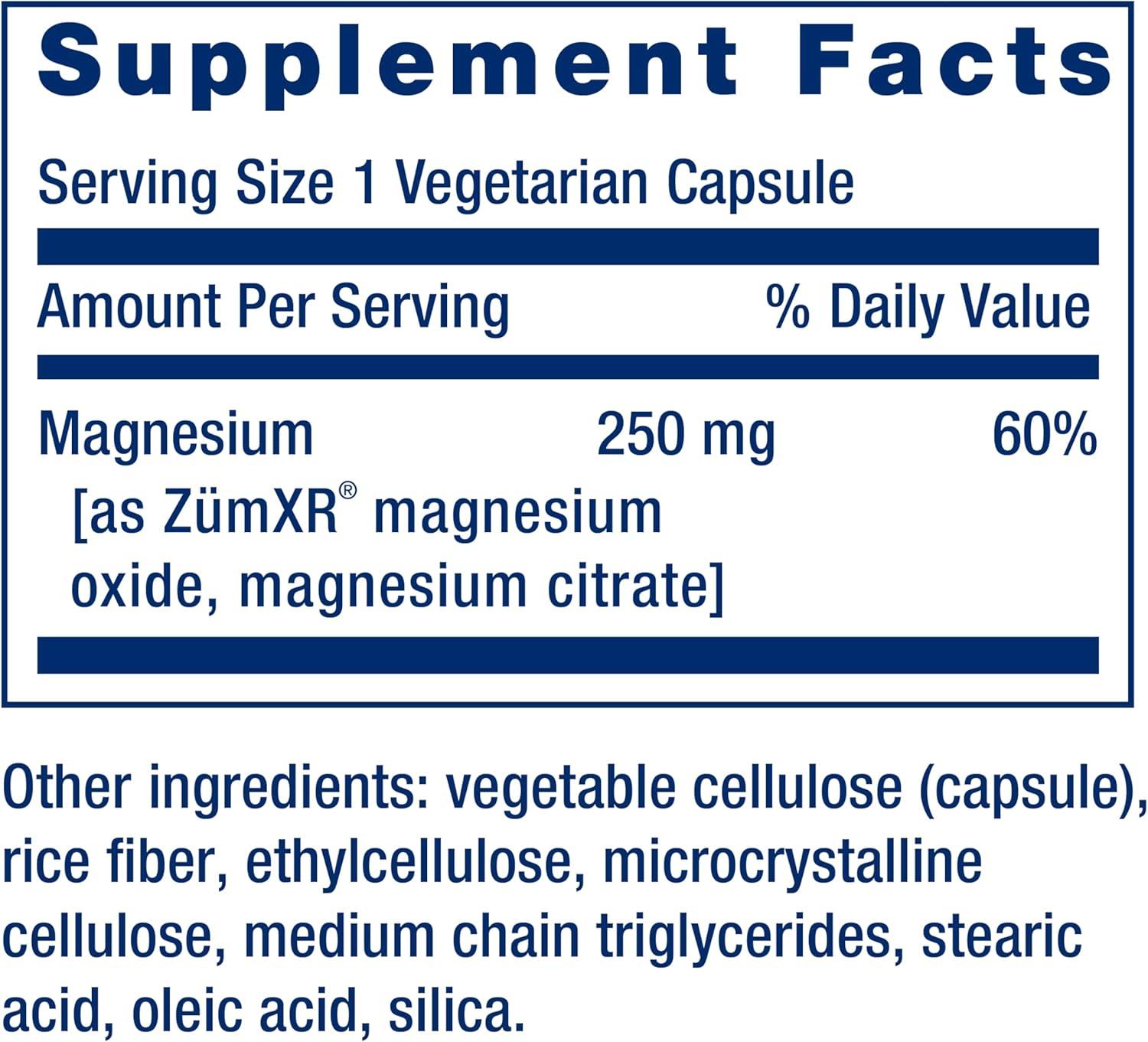 image:imageLife Extension ExtendRelease Magnesium prolonged Heart amp Bone Health Support Cardiovascular amp Blood Pressure Health Support bioavailable Formula GlutenFree NonGMO Vegetarian 60 CapsulesUnflavored Magnesium Only
