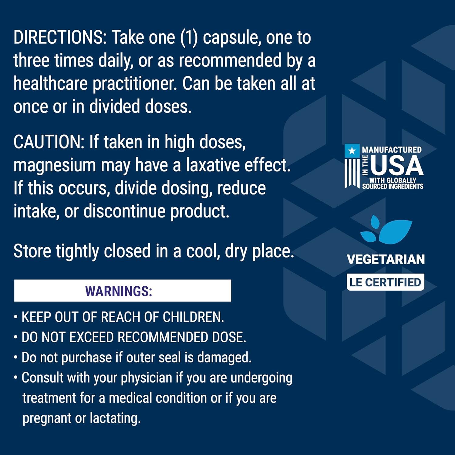 image:imageLife Extension Magnesium Citrate 100 mg Vegetarian Capsules Blue 100 CountUnflavored