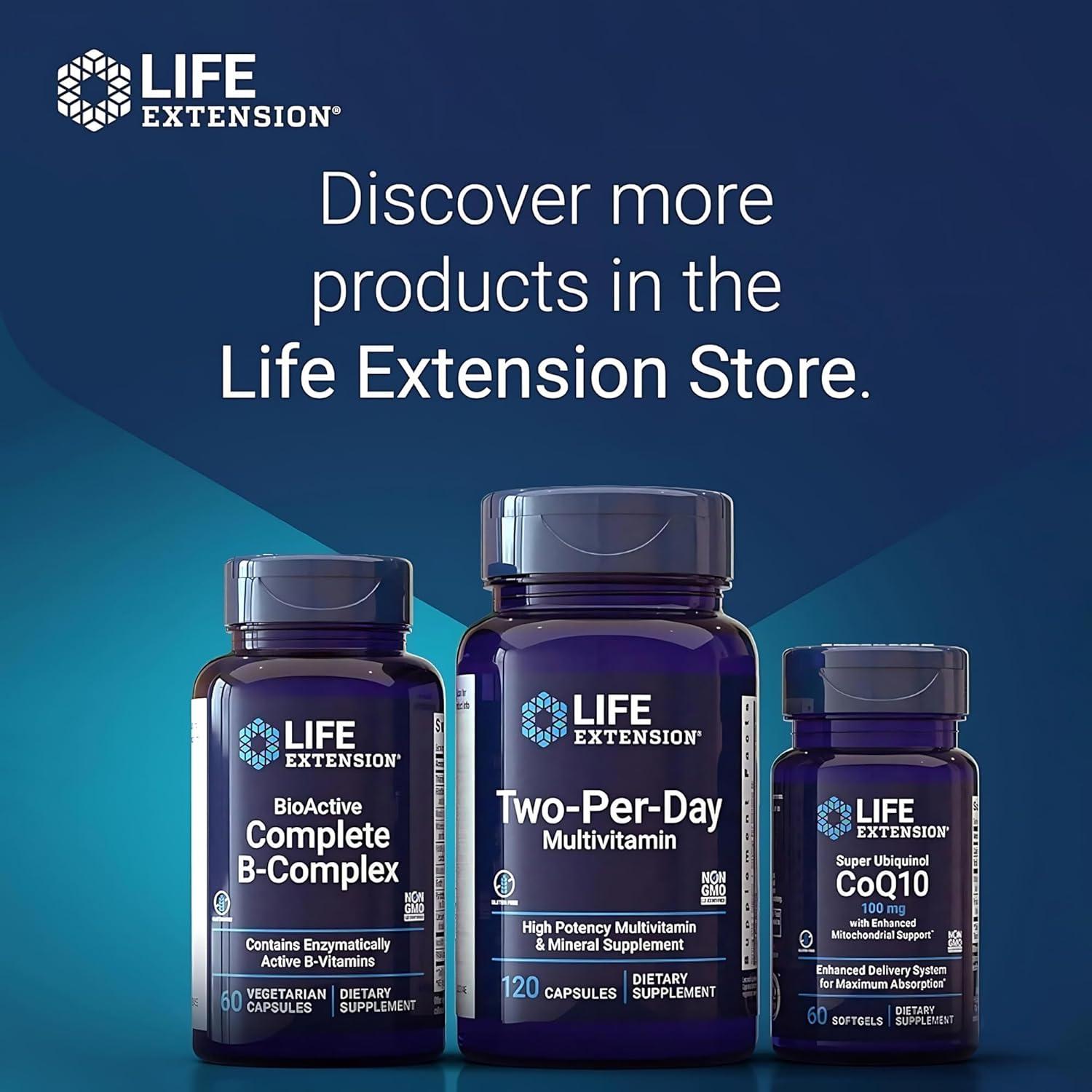 image:imageLife Extension Mitochondrial Energy Optimizer with PQQ Energy Supplement for Healthy Mitochondria With Taurine Vitamin B Pyrroloquinoline Quinone GlutenFree NonGMO 120 Vegetarian Capsules120 Count Pack of 2