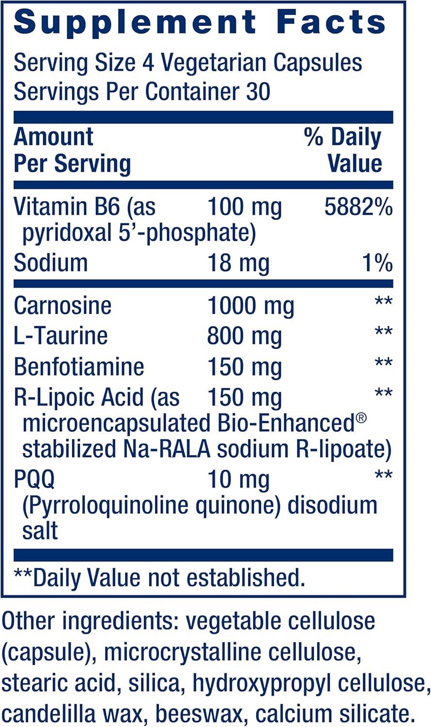 image:imageLife Extension Mitochondrial Energy Optimizer with PQQ Energy Supplement for Healthy Mitochondria With Taurine Vitamin B Pyrroloquinoline Quinone GlutenFree NonGMO 120 Vegetarian Capsules120 Count Pack of 1