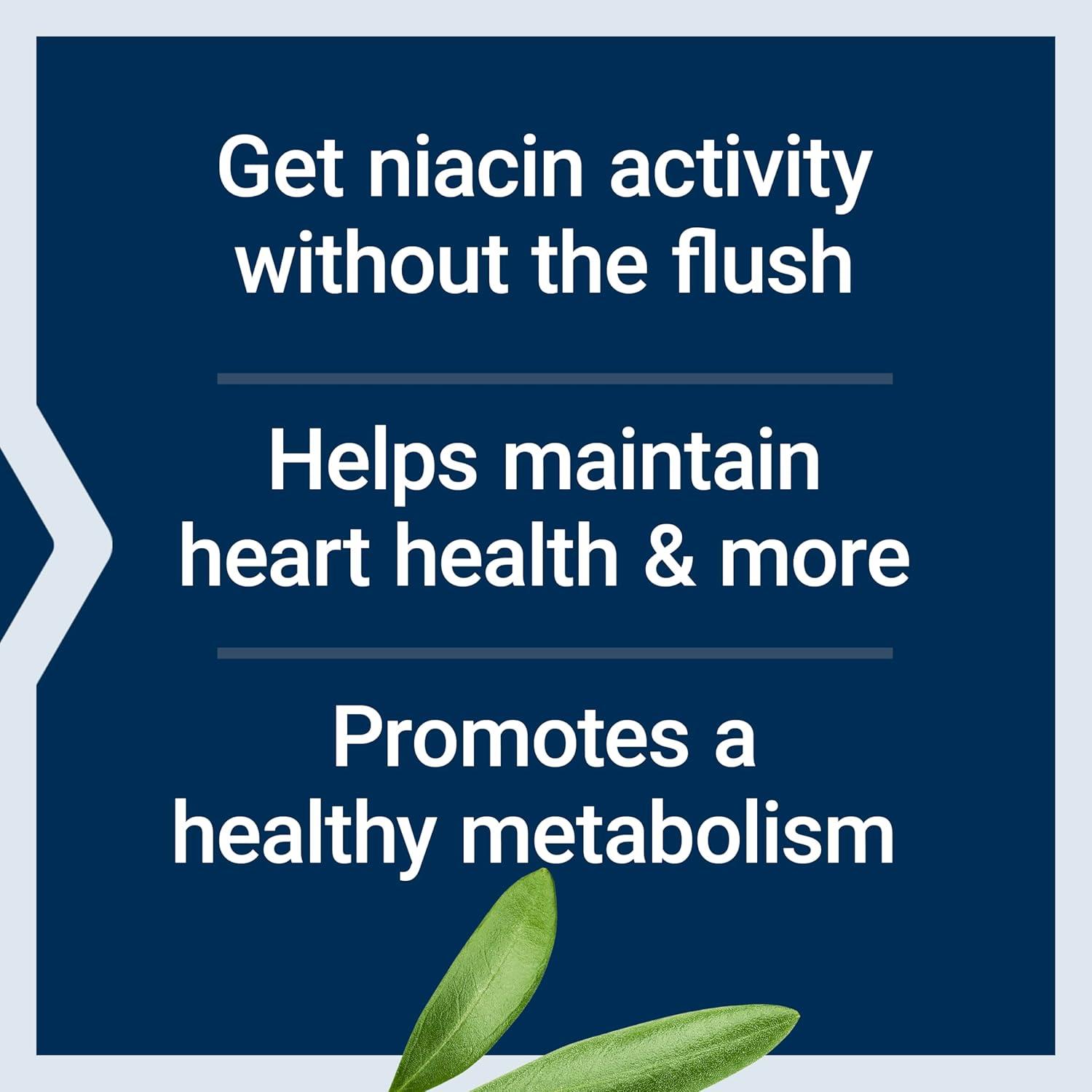 image:imageLife Extension No Flush Niacin B3 for Heart Health Cholesterol amp Energy Support NonGMO GlutenFree 100 Capsules100 Count Pack of 2