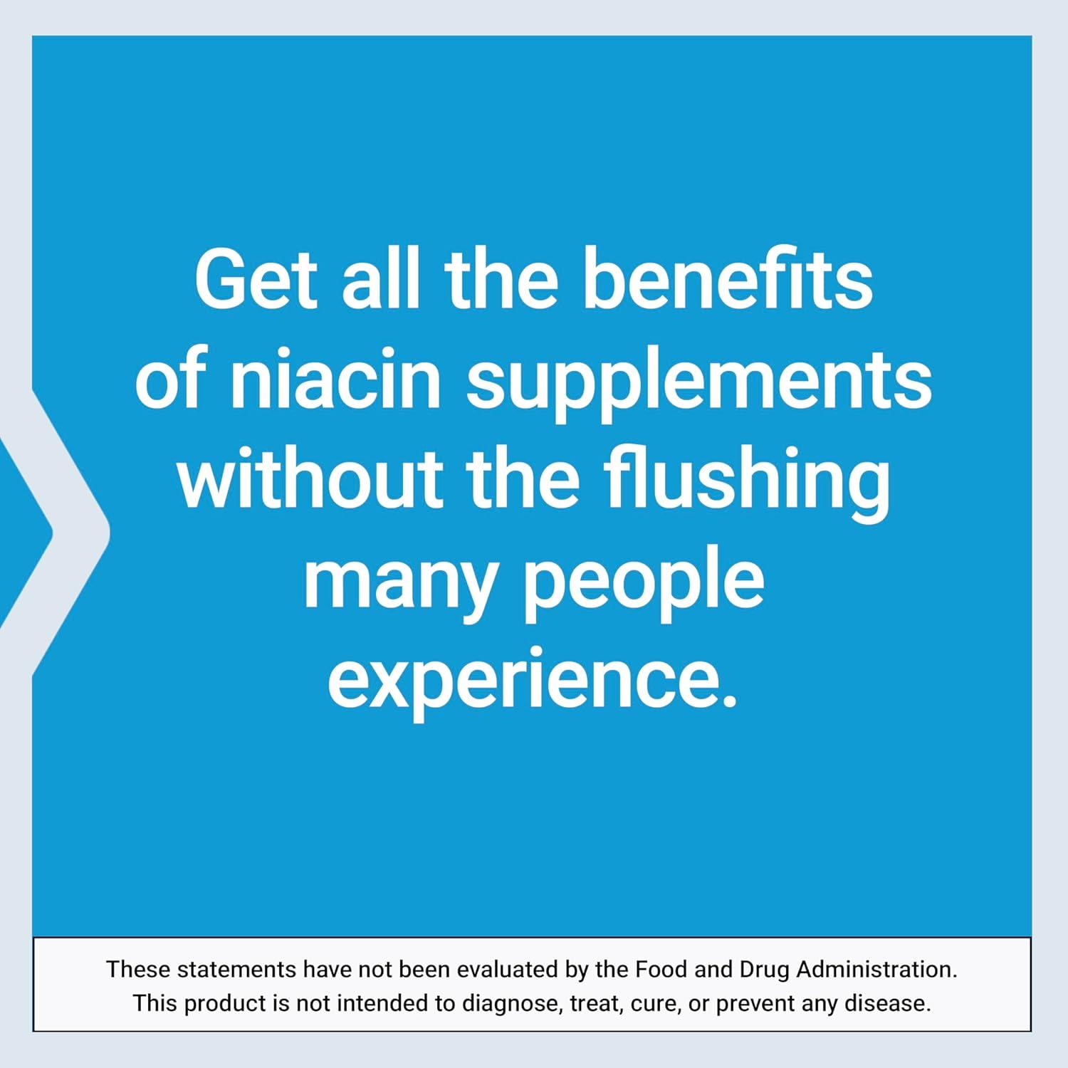 image:imageLife Extension No Flush Niacin B3 for Heart Health Cholesterol amp Energy Support NonGMO GlutenFree 100 Capsules100 Count Pack of 2