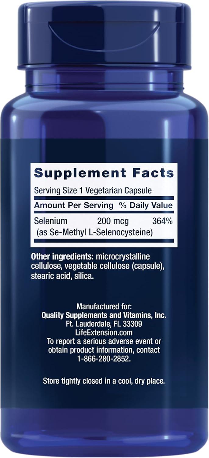 image:imageLife Extension SeMethyl LSelenocysteine Advanced Form of Selenium antioxidant Defense Cellular Health Healthy Aging Vegetarian GlutenFree NonGMO 90 Capsules