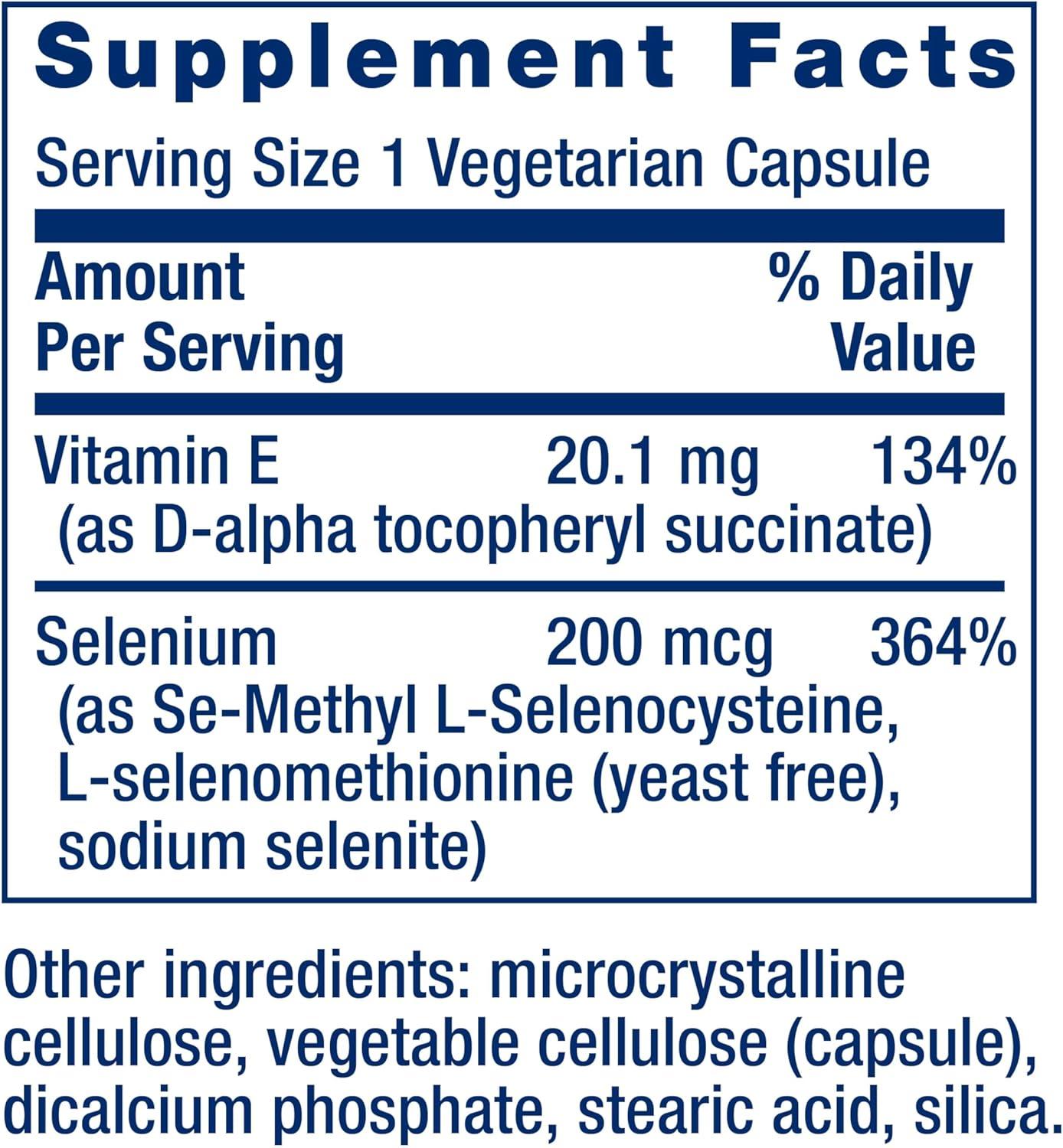 image:imageLife Extension Super Selenium Complex 200 mcg 3 Forms of Selenium Vitamin E Cellular Health amp Longevity Support GlutenFree NonGMO Vegetarian 1 Daily 100 CapsulesCapsules