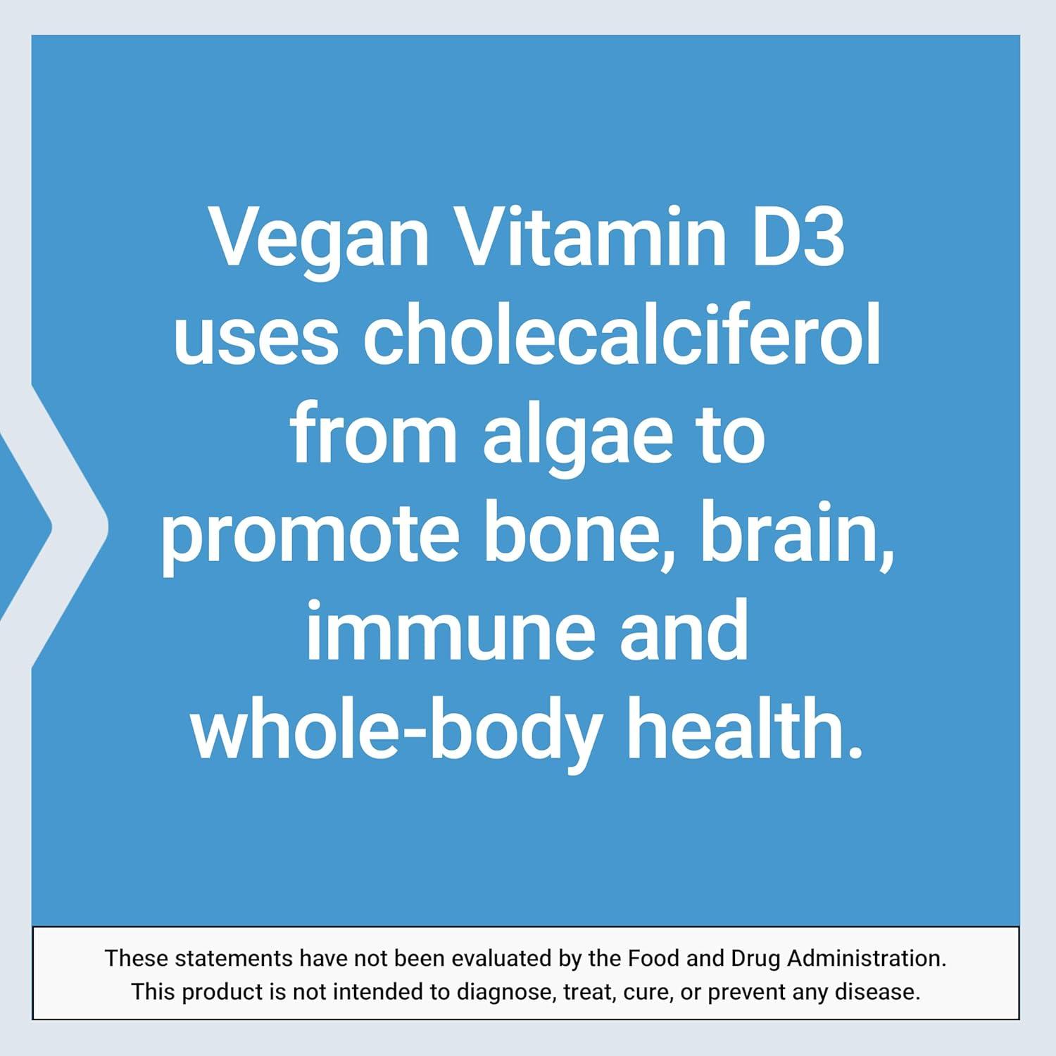 image:imageLife Extension Vegan Vitamin D3 125 mcg 5000 IU cholecalciferol from Algae highPotency Immune Bone amp WholeBody Health GlutenFree NonGMO 1 Daily Vegan 60 Vegan CapsulesCapsules