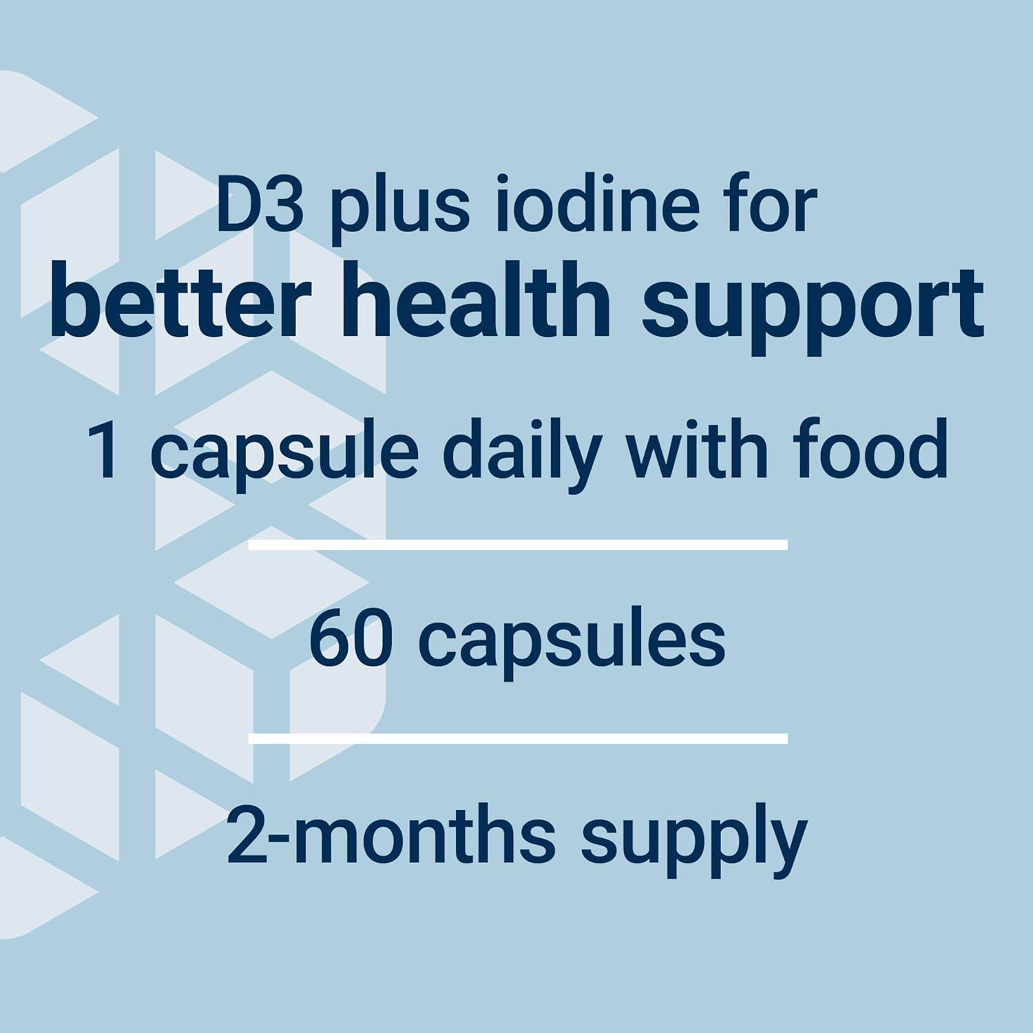 image:imageLife Extension Vitamin D3 with SeaIodine 125 mcg 5000 IU Immune Support Bone Health Thyroid Health 1 Daily GlutenFree NonGMO 60 Capsules
