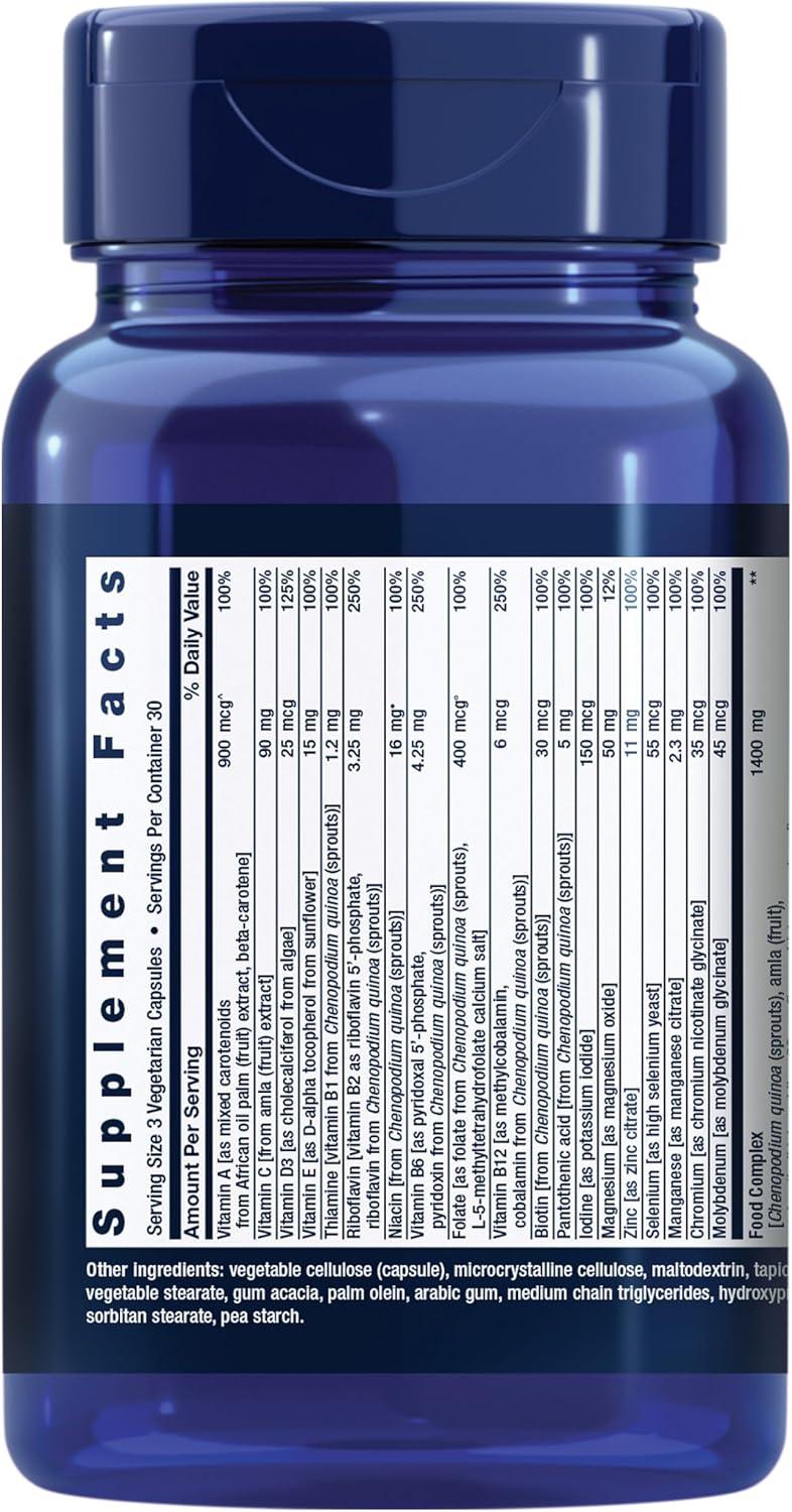 image:imageLife Extension Whole Food Multivitamin Plantderived Vitamin D3 A B C amp E Plus Minerals Plant extracts Stay Healthy from Head to Toe GlutenFree NonGMO Vegetarian 90 Capsules