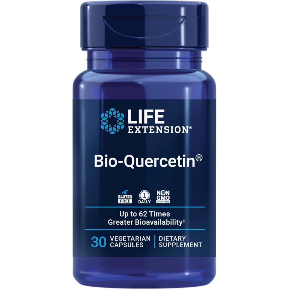 image:imageLife Extension BioQuercetin Immune Health Supplement Heart Health Support Gluten Free NonGMO Vegetarian 30 CapsulesBioQuercetin
