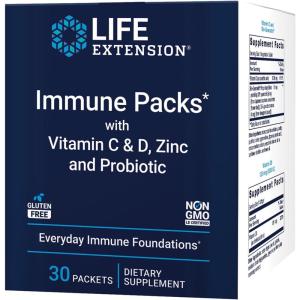 image:imageLife Extension  Immune Packs with Vitamin C amp D Zinc and Probiotic 30 Packs