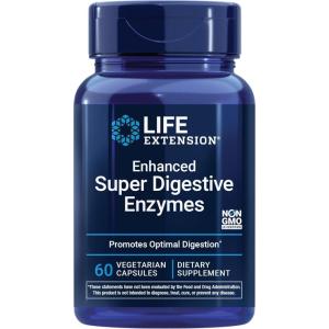 image:imageLife Extension Enhanced Super Digestive Enzymes Supports Digestion Comfort digesting PlantBased Foods NonGMO Vegetarian 60 Capsules