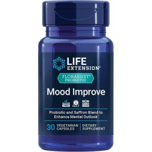 image:imageLife Extension FLORASSIST Probiotic Mood Improve probiotic and Saffron Blend enhances Mood and Mental Outlook NonGMO GlutenFree 1 Daily Vegetarian 30 Capsules