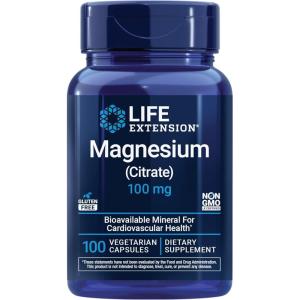 image:imageLife Extension Magnesium Citrate 100 mg Vegetarian Capsules Blue 100 CountUnflavored