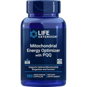 image:imageLife Extension Mitochondrial Energy Optimizer with PQQ  Energy Supplement for Healthy Mitochondria  With Taurine Vitamin B Pyrroloquinoline Quinone  GlutenFree NonGMO  120 Vegetarian Capsules180 Count Pack of 1