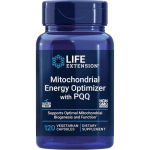 image:imageLife Extension Mitochondrial Energy Optimizer with PQQ  Energy Supplement for Healthy Mitochondria  With Taurine Vitamin B Pyrroloquinoline Quinone  GlutenFree NonGMO  120 Vegetarian Capsules120 Count Pack of 1