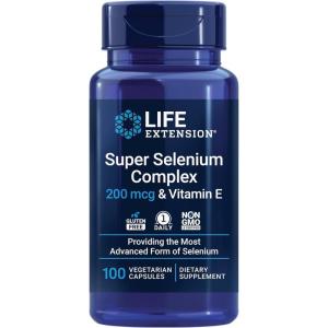 image:imageLife Extension Super Selenium Complex 200 mcg  3 Forms of Selenium Vitamin E  Cellular Health amp Longevity Support  GlutenFree NonGMO Vegetarian 1 Daily  100 CapsulesCapsules