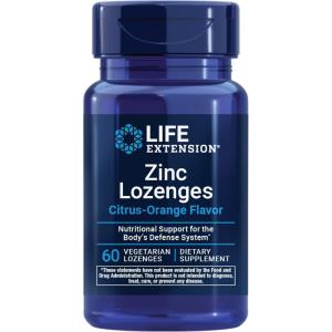 image:imageLife Extension Zinc Lozenges  CitrusOrange Flavor  for Healthy Protein Synthesis amp Immune Health  Inflammation Management Supplement  GlutenFree NonGMO  60 Vegetarian Lozenges60 Count Pack of 1