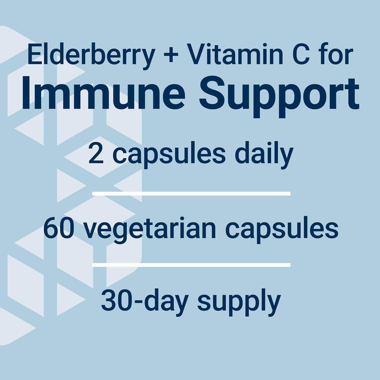 image:imageLife Extension Black Elderberry Vitamin C Everyday Immune Support from Elderberry amp Vitamin C Gluten Free NonGMO Vegetarian 60 Capsules
