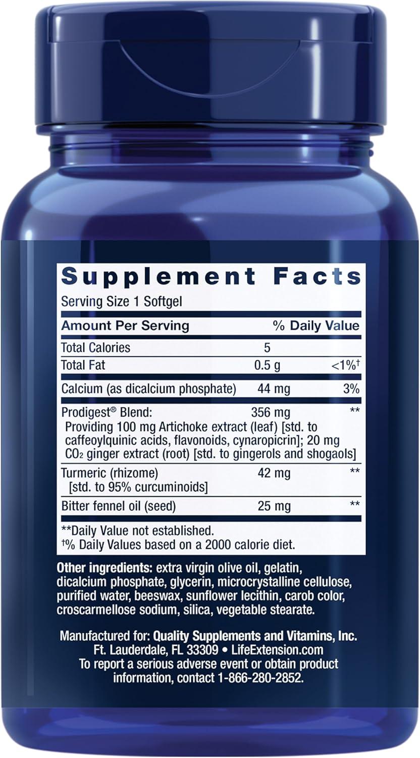 image:imageLife Extension Bloat Relief Artichoke Ginger Fennel and Turmeric for Digestive Health Supports Bloating Relief and Promotes Digestive Comfort Gluten Free NonGMO 60 softgels