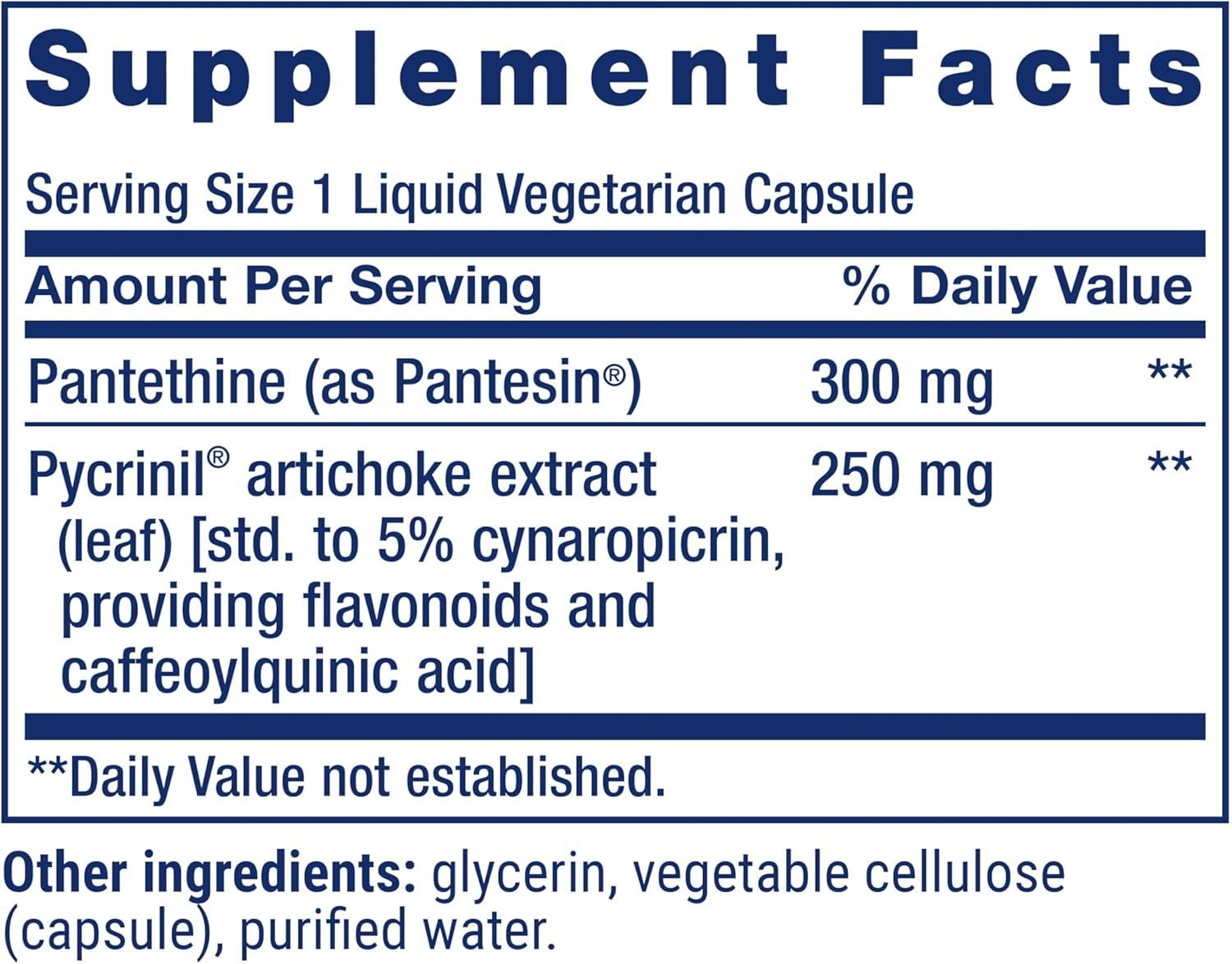 image:imageLife Extension CHOLSupport Helps Maintain Already Healthy Cholesterol Heart Health Artichoke Leaf Extract Vitamin B5 pantethine GlutenFree NonGMO Vegetarian 60 Capsules