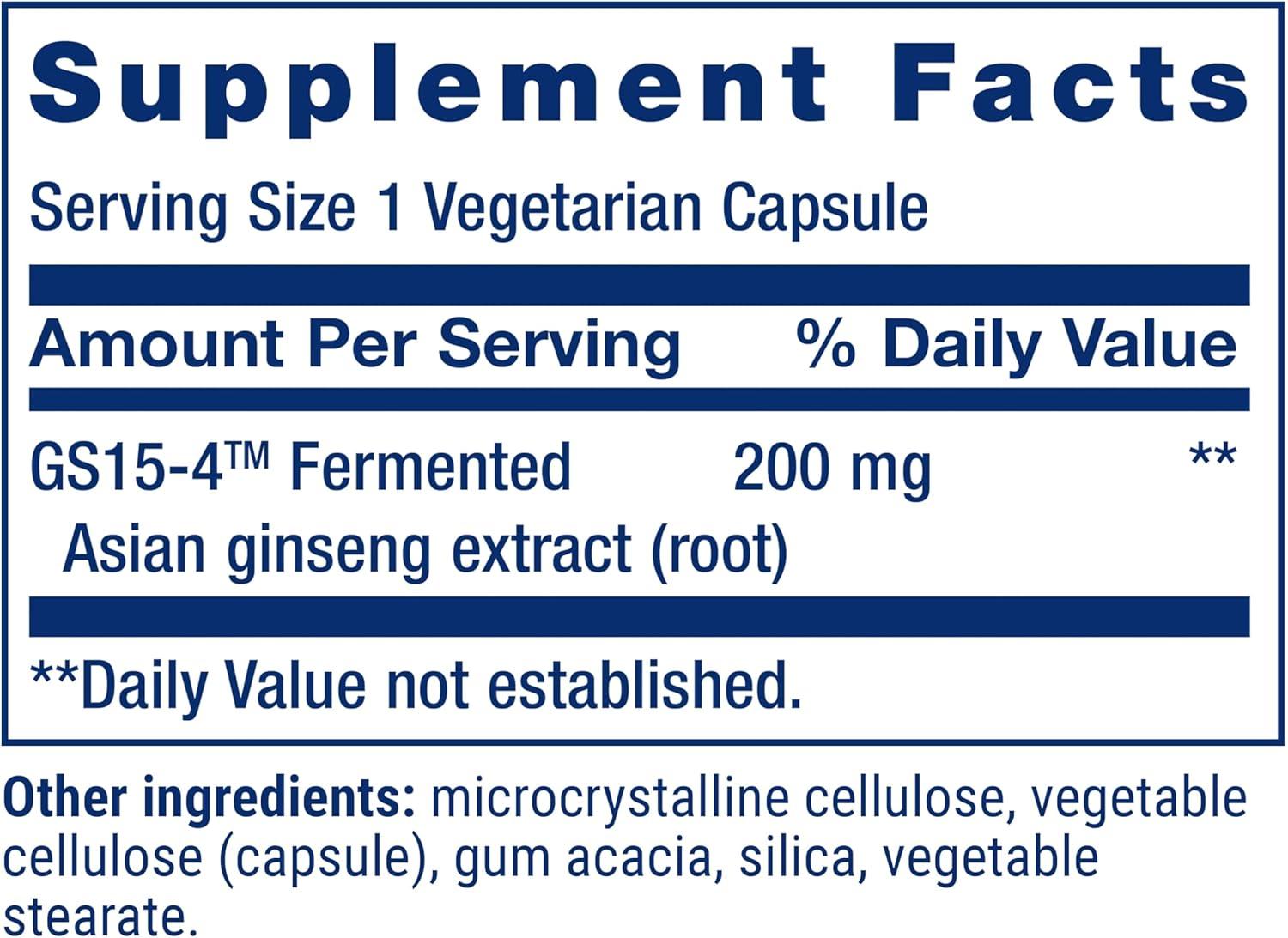 image:imageLife Extension Ginseng Energy Boost Energy Support Healthy Stress Management GlutenFree NonGMO Vegetarian 30 Capsules