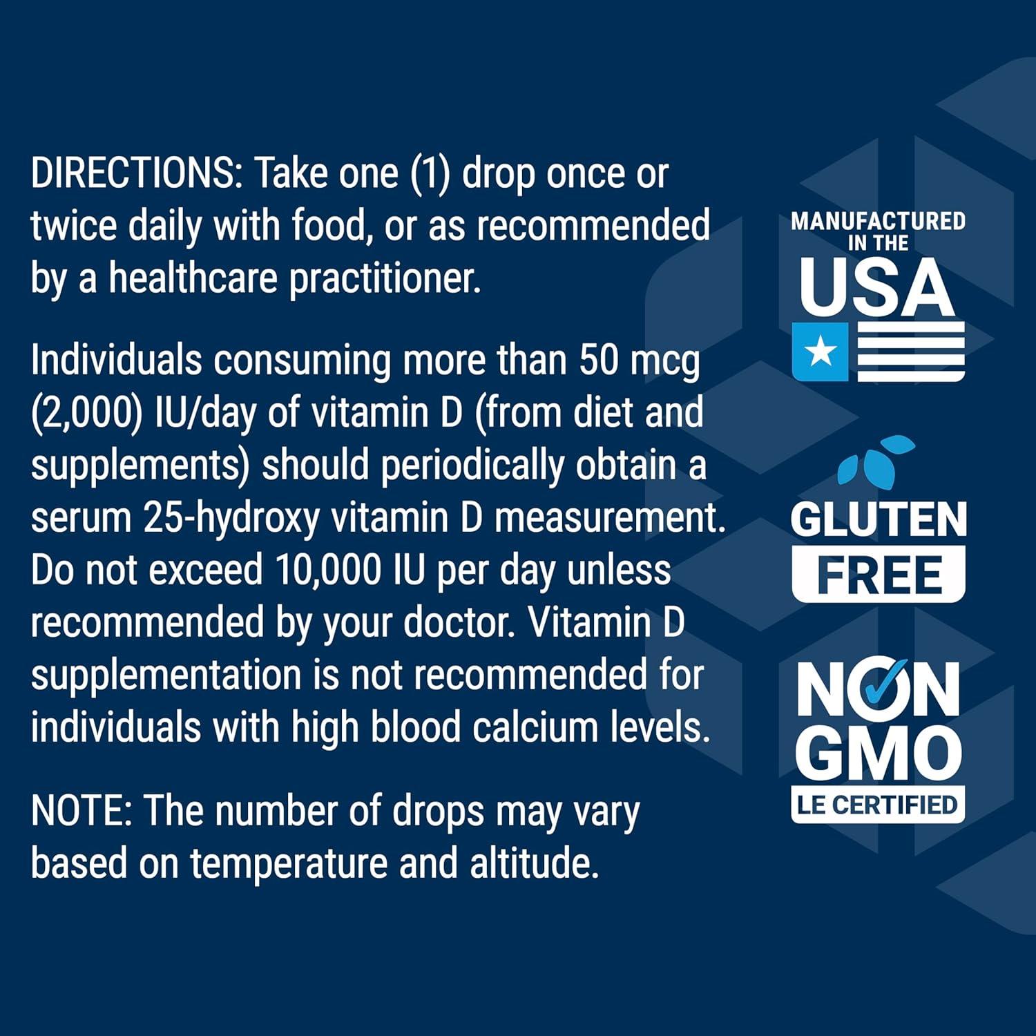 image:imageLife Extension Liquid Vitamin D3 Mint 50 mcg 2000 IU Immune System Support Bone Health WholeBody Health Tasty Peppermint Flavor Gluten Free NonGMO 2957 ml