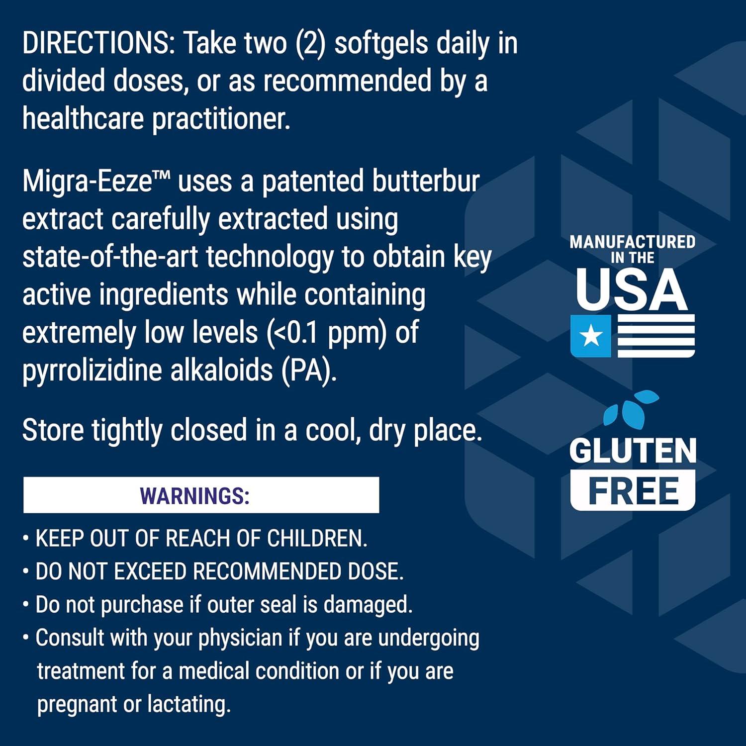 image:imageLife Extension MigraEeze Butterbur Root Extract with Vitamin B2 Riboflavin amp Ginger Supplement Formula to Ease Head Discomfort GlutenFree 60 Softgels