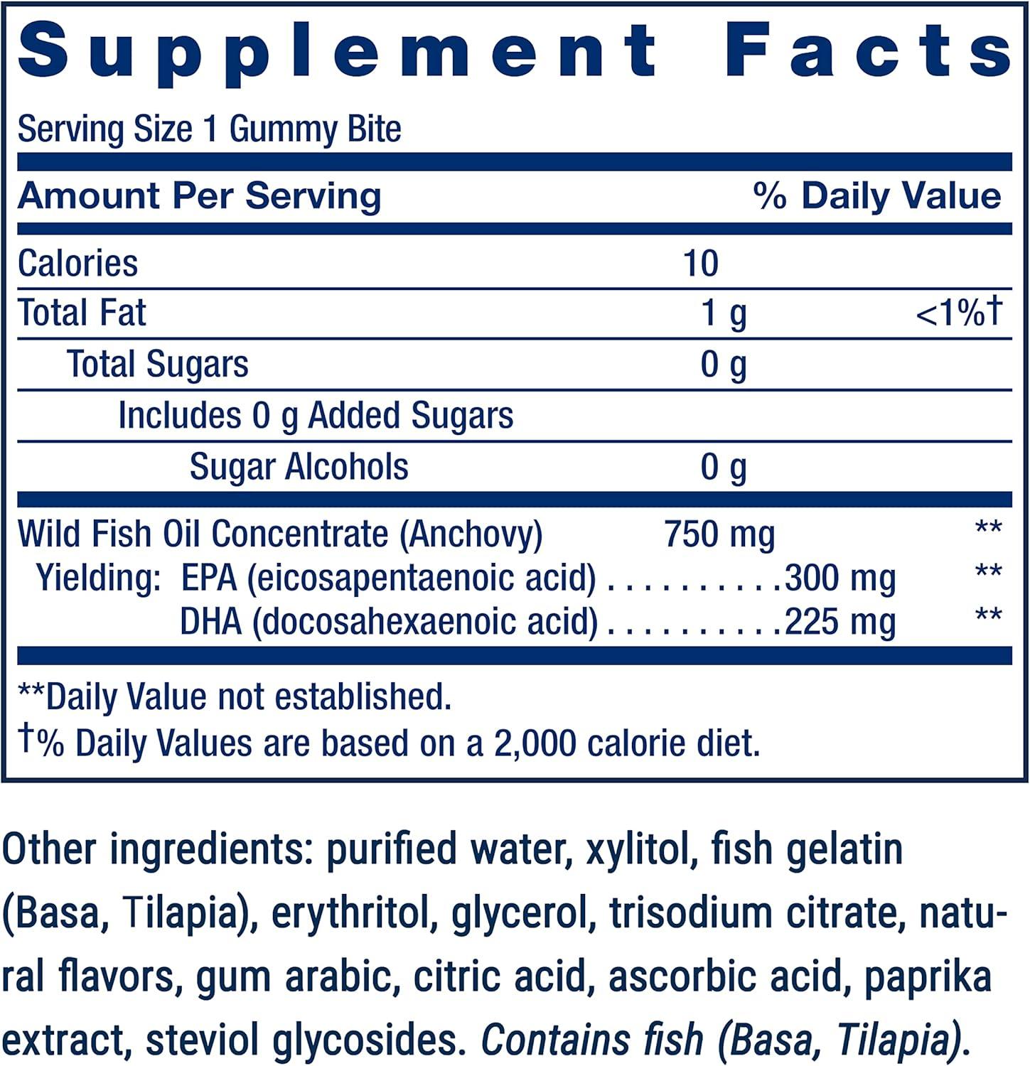 image:imageLife Extension Omega3 Fish Oil Gummy Bites EPA DHA Fatty acids Highdose EPA DHA Support in a Delicious chewable Form NonGMO Gluten Free 36 Gummy BitesNutritional Supplement