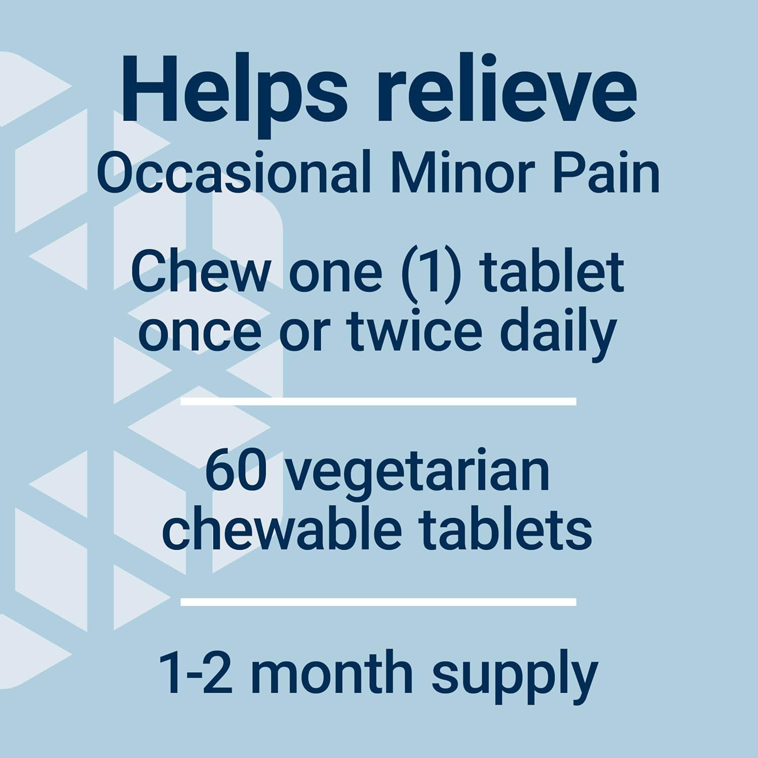 image:imageLife Extension Pea Discomfort Relief Berry Flavor for Occasional Minor Pain amp Discomfort Palmitoylethanolamide Supplement GlutenFree NonGMO Vegetarian 60 Chewable Tablets