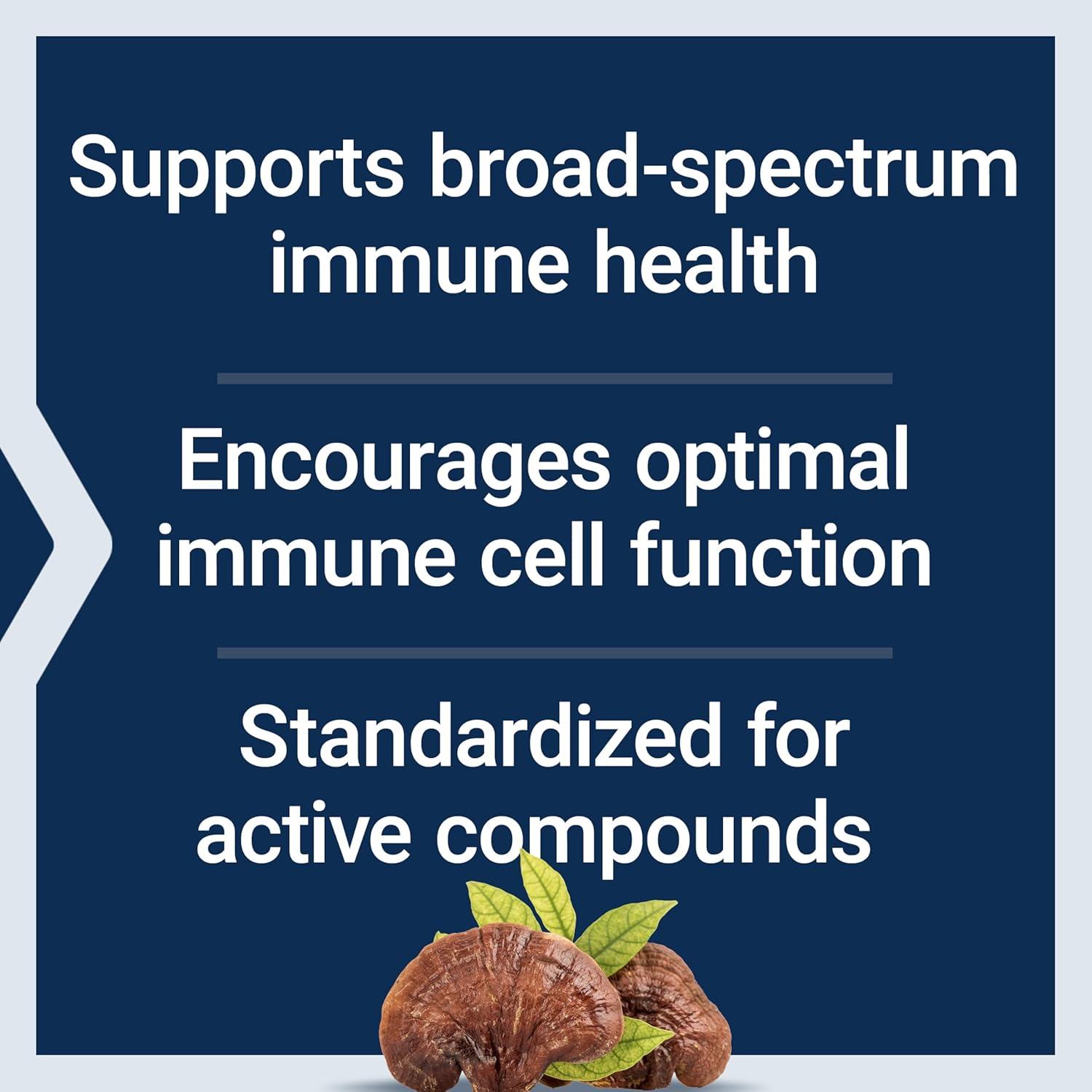 image:imageLife Extension Reishi Extract Mushroom Complex Mushrooms Herbal Supplement for Immune Support Ganoderma Lucidum Extract GlutenFree NonGMO Vegetarian 60 Capsules