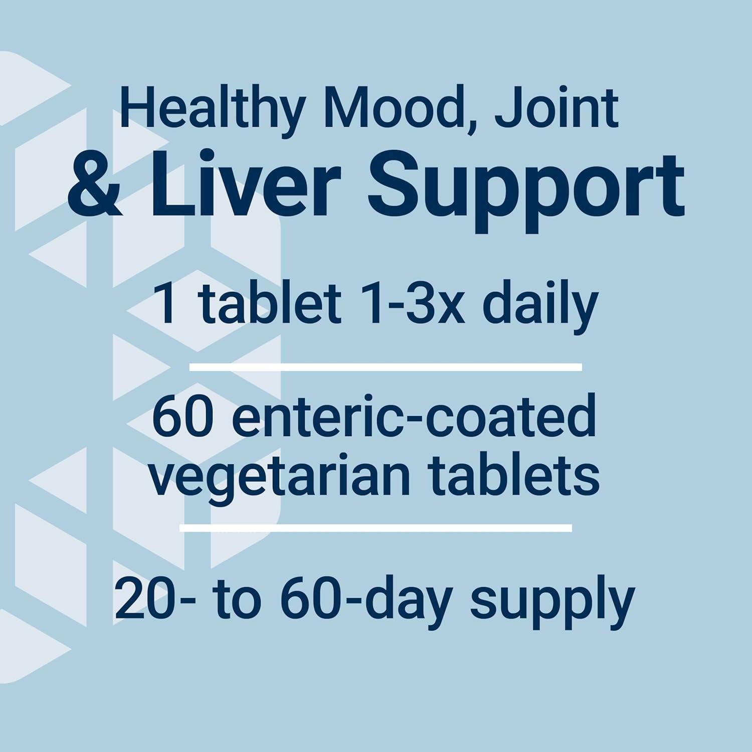 image:imageLife Extension Same SAdenosylMethionine 400 mg BestSelling Mood Health Liver Health and Joint Support Supplement NonGMO Vegetarian Gluten Free 60 entericCoated Tablets