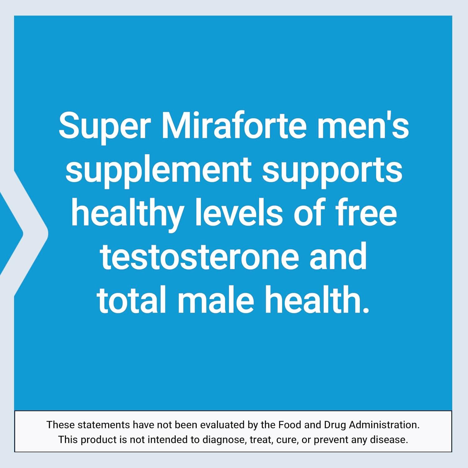 image:imageLife Extension Super Miraforte with Standardized Lignans chrysin Nettle Root Muira puama maca zinc Focused Formula for Testosterone Benefits Vegetarian GlutenFree NonGMO 120 Capsules