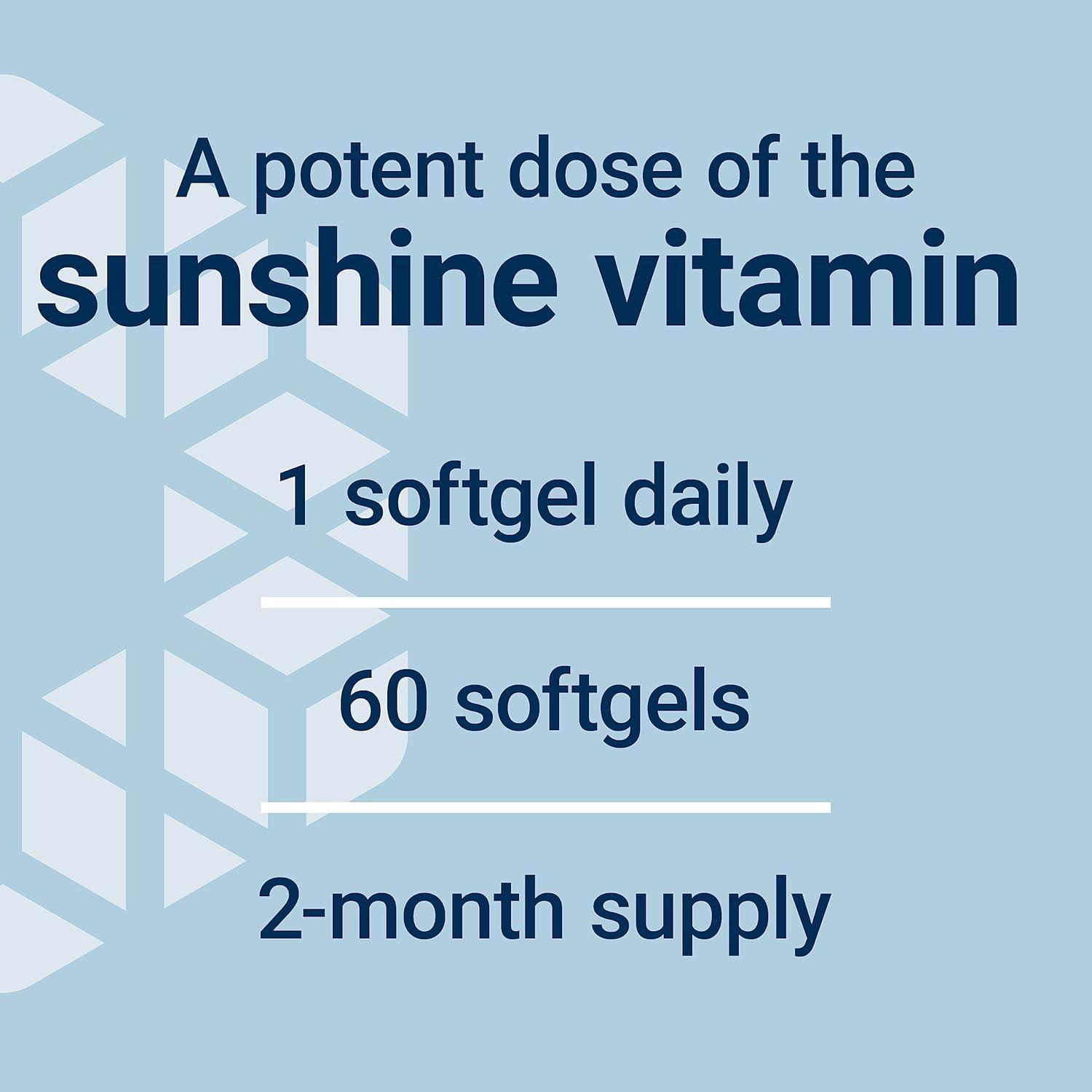 image:imageLife Extension Vitamin D3 175 mcg 7000 IU Immune System Support Bone Health Brain Performance GlutenFree NonGMO Once Daily TwoMonth Supply 60 softgels60 Count Pack of 1