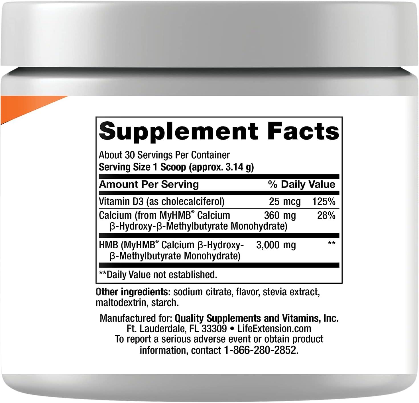 image:imageLife Extension Wellness Code Muscle Strength amp Restore Formula Vitamin D3 HydroxyMethylbutyrate Monohydrate HMB Muscle Health Gluten Free NonGMO 942 g
