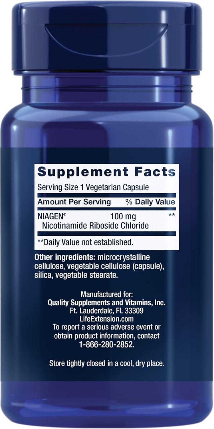 image:imageNAD Cell Regenerator 100 mg NIAGEN Nicotinamide Riboside Formula NAD Supplement for Healthy Cellular Metabolism AntiAging amp Longevity Gluten Free NonGMO Vegetarian 30 Capsules