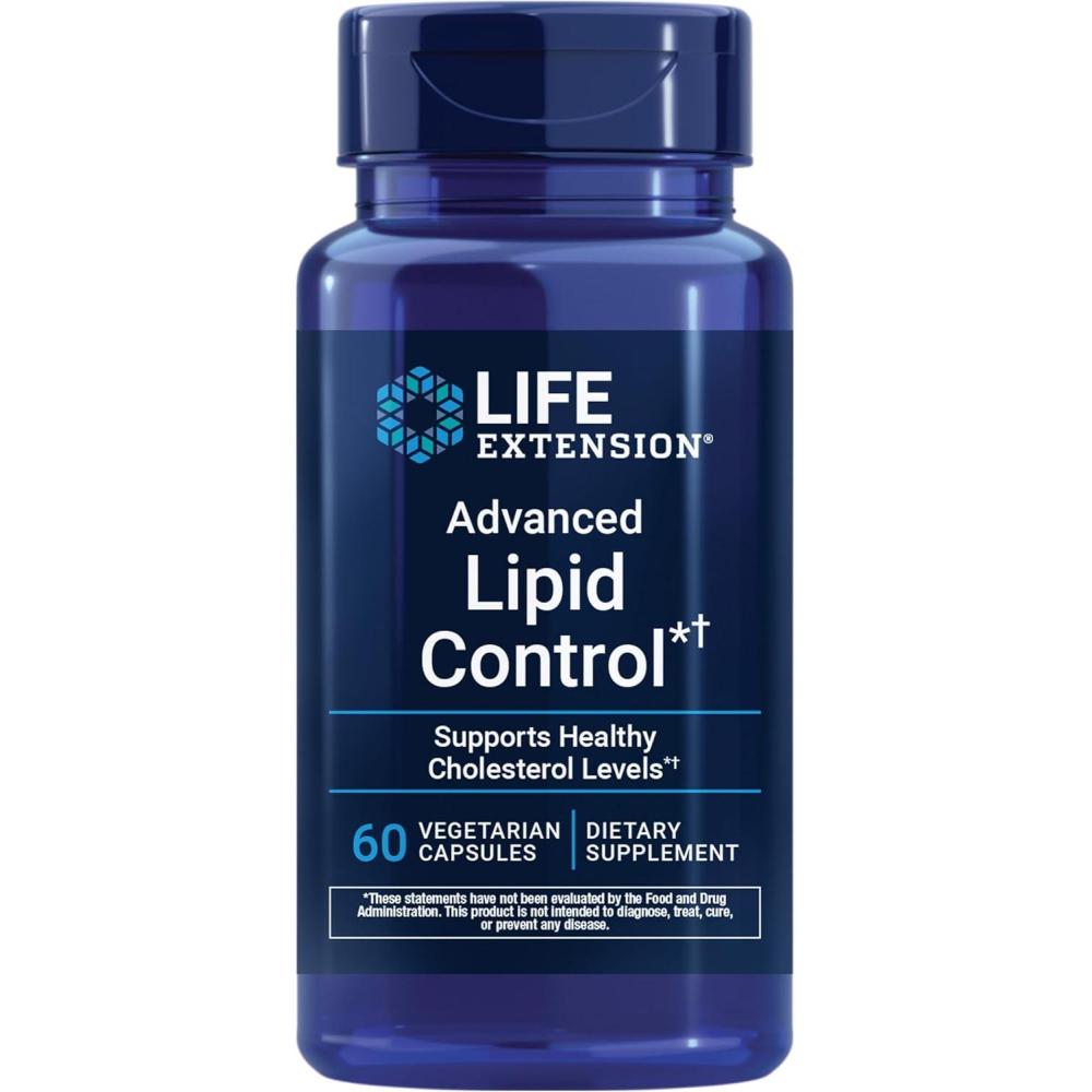 image:imageLife Extension Advanced Lipid Control amla Extract Indian Gooseberry Heart Health endothelial Health Vegetarian GlutenFree 60 Capsules
