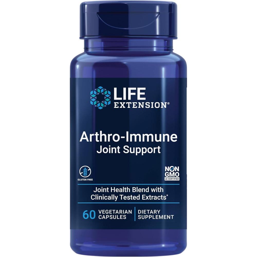 image:imageLife Extension ArthroImmune Joint Support Curcumin Elite Turmeric Extract Andrographis paniculata Supports Mobility and Flexibility Vegetarian Gluten Free NonGMO 60 Capsules