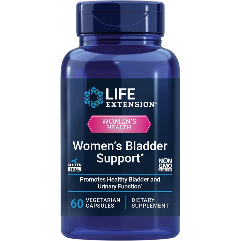 image:imageLife Extension Womens Bladder Support for Bladder Health and Normal Urinary Frequency Horsetail Lindera and ThreeLeaf Caper Extracts NonGMO Gluten Free 60 Vegetarian Capsules