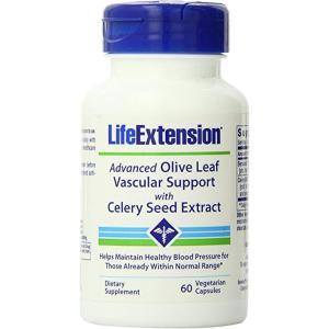 image:imageLife Extension Advanced Olive Leaf Vascular Support Olive Extract Celery Extract oleuropein Blood Pressure Health Support Cardiovascular Health Vegetarian GlutenFree NonGMO 60 Capsules