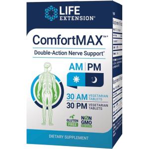 image:imageLife Extension ComfortMAX honokiol and Pea for Nerve Support amp discomfort Relief GlutenFree NonGMO Vegetarian 60 Tablets