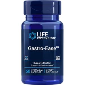 image:imageLife Extension GastroEase zinc Lcarnosine Pylopass Lactobacillus reuteri probiotics Digestion Supplement Gut Health Stomach Comfort GlutenFree NonGMO Vegetarian 60 Capsules