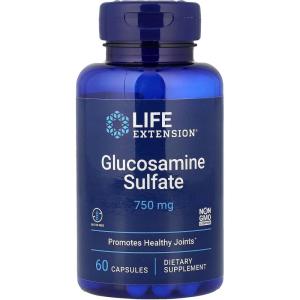 image:imageLife Extension Glucosamine Sulfate 750 mg Supports Knee Comfort and Joint Health GlutenFree NonGMO 60 Capsules
