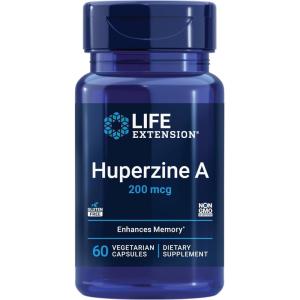 image:imageLife Extension Huperzine A Memory Health Cognitive Health Chinese Club Moss Extract GlutenFree NonGMO Vegetarian 60 CapsulesStandard Packaging
