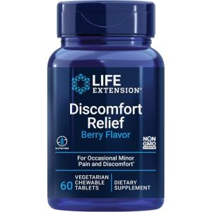 image:imageLife Extension Pea Discomfort Relief Berry Flavor for Occasional Minor Pain amp Discomfort  Palmitoylethanolamide Supplement  GlutenFree NonGMO Vegetarian  60 Chewable Tablets