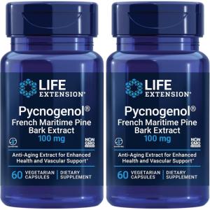 image:imageLife Extension Pycnogenol  French Maritime Pine Bark Extract  Scientifically Studied Healthy Aging amp Vascular Health Supplement  NonGMO GlutenFree Vegetarian  60 Capsules60 Count Pack of 2