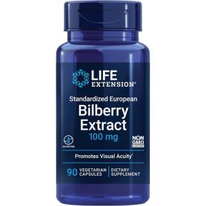 image:imageLife Extension Standardized European Bilberry Extract 100 mg MirtoSelectVaccinium myrtillus Eye Health Circulation Lubrication GlutenFree NonGMO Vegetarian 90 CapsulesStandard Packaging