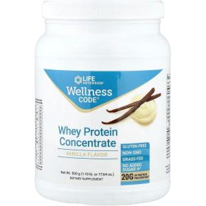 image:imageLife Extension Wellness Code Whey Protein Concentrate 20g Muscle Growth amp Immune Health  Sourced From GrassFed FreeRange HormoneFree Cows NonGMO No Added Sugar Vanilla 500gVanilla