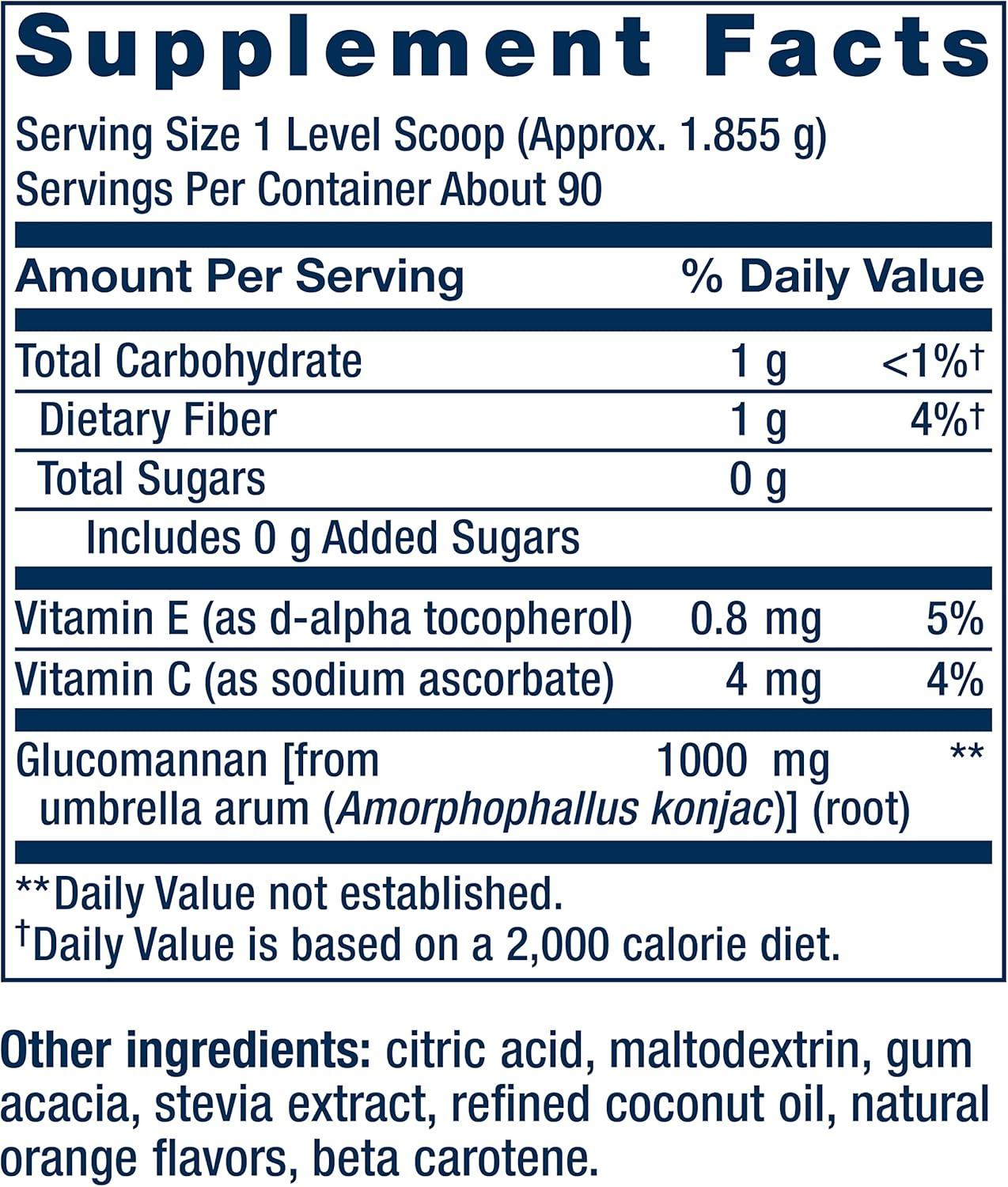image:imageLife Extension Easy Fiber Glucomannan Fiber Regularity Digestion Heart Health No Artificial Sweeteners Vegetarian NonGMO Gluten Free Sugar Free Net Wt 167 G 0368 Lb Or 589 Oz